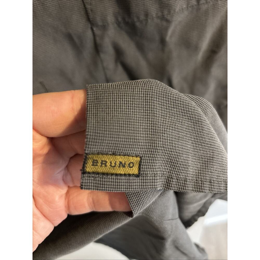 Bruno B. mandarin Gray collar button-down shirt Size Small - Picture 4 of 4